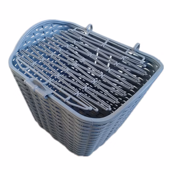 自転車用バスケット プラスチック編みバスケット 電気自動車用バスケット