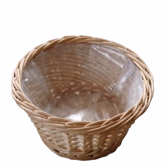 家庭用の安い編まれた柳の装飾的な籐の収納バスケット